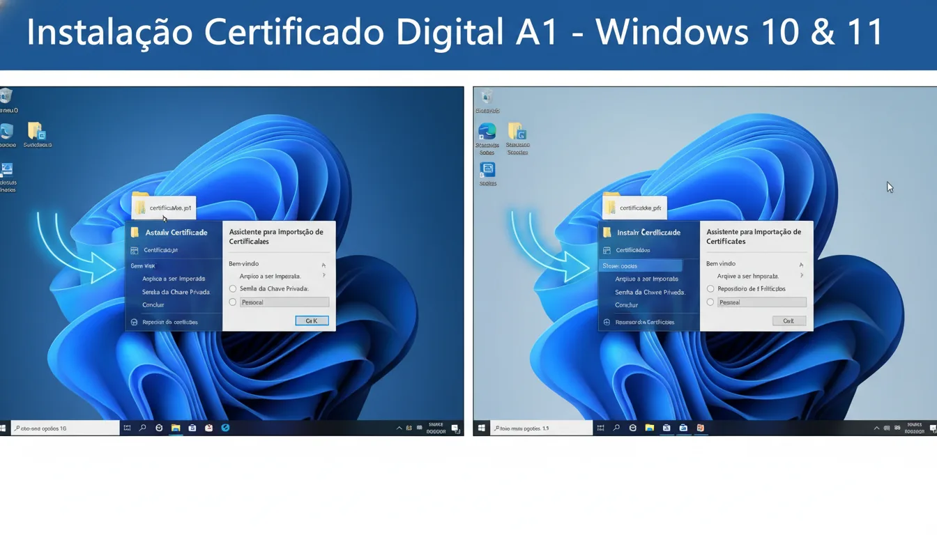 Imagem do artigo: Como Instalar Certificado Digital A1 no Windows 10 e 11